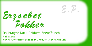 erzsebet pokker business card